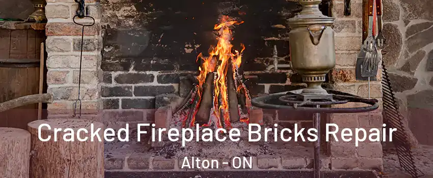  Cracked Fireplace Bricks Repair Alton - ON
