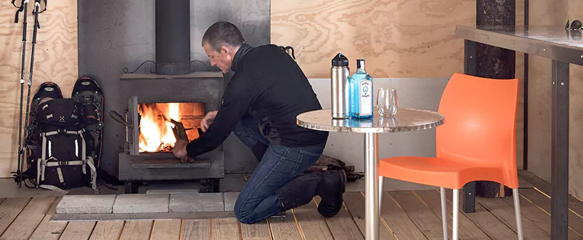 Open Hearth Wood Fireplace Installation in Caledon, ON