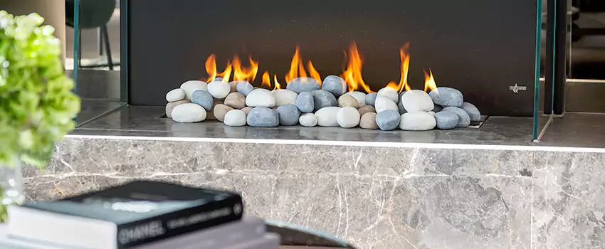 Double-Height Fireplace Design Refurbishment in Caledon, Ontario