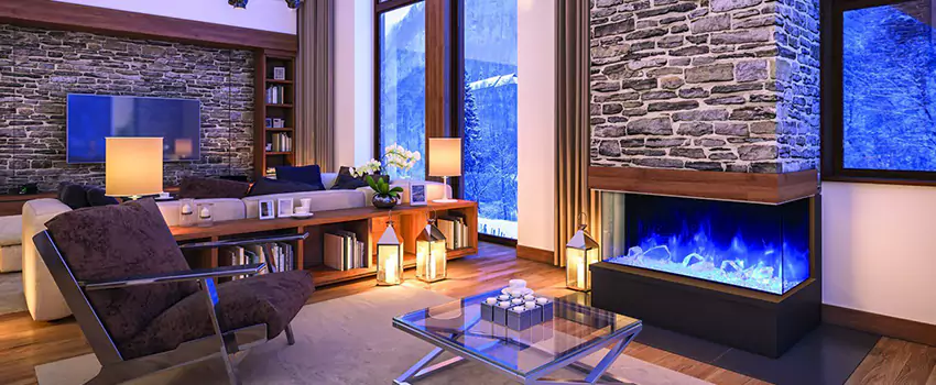 Dynamic Flame Color Fireplace Installation in Caledon, ON