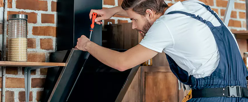 Old Rusted Metal Fireplace Repair And Replacement in Caledon, ON